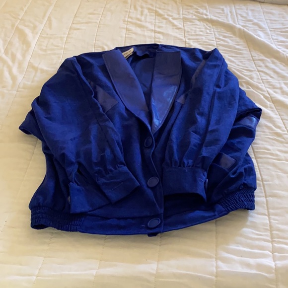 Anna of California blue pants suit with jacket and pants - Picture 11 of 16